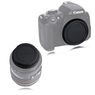 Camera Body Cap and Rear Lens Cap for Canon EOS Kiss F/X50/9000D/8000D/X9i/X9/X8i/X7i/X7/X6/X6i/X5/X80/X70/N80D/77D/70D/60D/6D/7D Mark II/5D Mark III/5D Mark IV, 2 Sets [Japan Product][日本产品]