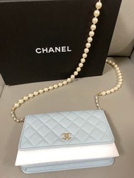 (Brand New) Tiffany Blue Chanel WOC pearl chain (經典香奈兒珍珠鏈)