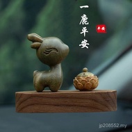 Center Console Deer Gift High-End Decorations All the Way Desktop Decorations Home Green Sandalwood 