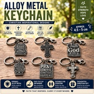 Alloy Metal Keychain (pewter-like)  * Christian Gift * Chosen Treasure