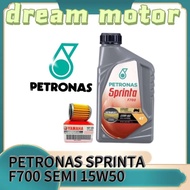 PETRONAS F700 4T 15W50 SEMI SYNTHETIC Engine Oil 1L