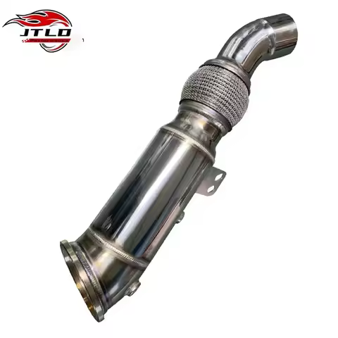 JTLD Performance 304 Stainless Steel Surface Polishing Exhaust Downpipes for BMW G30 540I F30 340i F