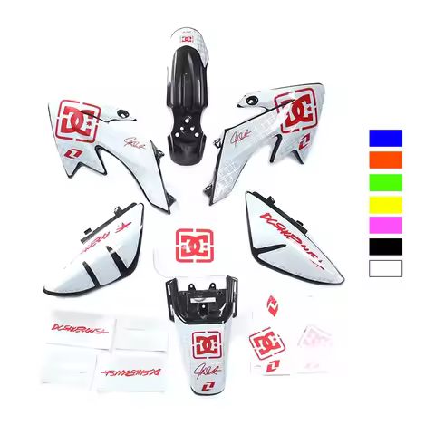 Motorcycle Fairing Set Body Plastic Kit + 3m Graphics Decals Sticker Kit For HONDA XR50 CRF50 50/70/