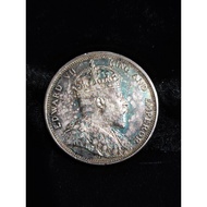 Straits Settlements KGVII 1904 1 Dollar AU-UNC COIN