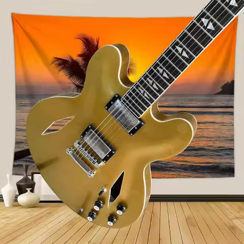 40 Inch Golden Yellow DG335 Electric Guitar Rosewood Neck Maple Body 22 Tone HH Pickup Fixed Bridge 