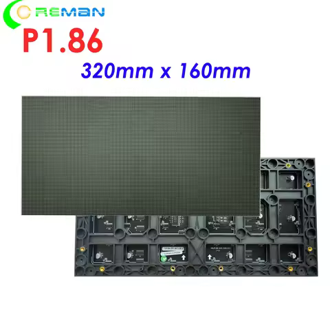 High quality GOB COB indoor led screen panel module P1.86 pitch 1.86 led matrix 320x160mm 1/43S Hub7