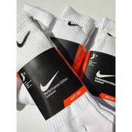 VBT NiKE BUNDLES WHITE SOCKS CREW CUT MID CUT SOCKS 3 PAIRS CASUAL TRAINING