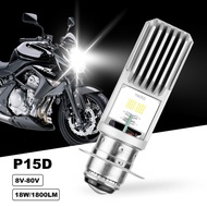 P15D T19 รถจักรยานยนต์ไฟหน้ารถมอเตอร์ไซค์แบบLEDหลอดไฟสำหรับYamaha Raptor 125 LC135 V2 V3 / Mio/ EX5/ RXZ/ฮอนด้าคลื่น/ฮอนด้าชนะ/Suzuki RGV 18 วัตต์ 1800LM 8-80 โวลต์สีขาวรถมอเตอร์ไซด์LEDชุดไฟหน้ารถจักรยาน