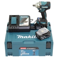 MAKITA บล็อกไร้สาย 18V รุ่น DTW300RTJ (แบตเตอรี่ 18V 5Ahx2) เครื่องชาร์จ DC18RC Makpac Type 2