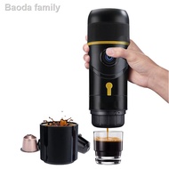 ✌▫Portable Espresso Maker Coffee Machine 12V Mini Handheld Coffee Maker USB For Car Nespresso Dolcegusto Capsule Espress
