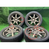 , honda CR Z Mugen GP MUGEN aluminum wheels 1 set 4pcs tires included, 2021, 215/45/R17