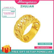 [RG5266] Cincin Lipan ZHULIAN Gold Plated Ring Jewellery Cincin Zhulian Original Zhulian Ring