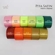 Satin Ribbon ±5 cm x 20 yards - Local Satin Ribbon - Fabric Ribbon