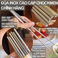 Đũa Inox chockmen đũa inox cao cấp an toàn sức khỏe đũa inox 316 chống trượt chống trơn đũa dùng cho