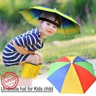 Umbrella Hat Foldable Outdoor Sun Shade Camping Hats Accessory Beach Head For Kids Children Q4e3