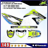 Decal Sticker Striping Variasi Fullbody KLX 150 Lama 2009-2014 - Decal KLX L 150 Lama - Decal KLX S 