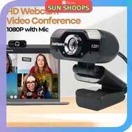 SUN SHOOPS - Taffware HD Webcam Desktop PC Video Conference 1080P with Mic - CZ01
