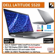 DELL Latitude 5520 Business Laptop(1 YEAR WARRANTY) Core i7-11th GEN 15.6"inch FHD Windows 11 Pro