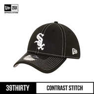 New Era 39THIRTY Chicago White Sox Contrast Stitch Black Fitted Cap