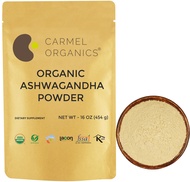 Organic Ashwagandha Root Powder, 16 Oz or 1 Lbs - USDA Certified. Lab Tested, Non GMO & Gluten Free 
