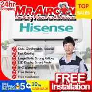 HISENSE R32 Non Inverter AN10DBG 1HP, 1.5HP, 2HP &amp; 2.5HP Air Conditioner Aircon Cool, Comfortable, Reliable Aircond