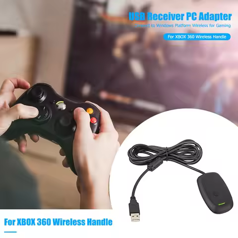 Game Console Controller PC Receiver Supports Windows XP/Vista System Wireless Gamepad USB Receiver f