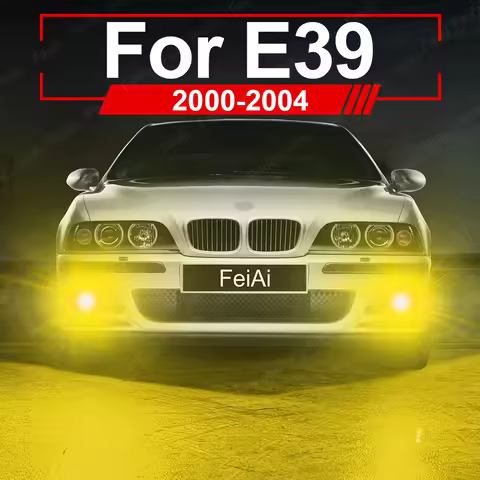 For BMW E39 Fog Lights Dual Color LED Front Fog Light 2000 2001 2002 2003 2004 E39 Accessories Yello