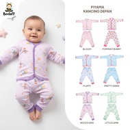 Beeloft Baju Tidur Piyama Kancing Depan Anak Perempuan Laki- Laki - little Wonders Magical Friends