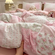 Double-layer Gauze Bedding Four-piece Set 2025 New Floral Bedding Set Duvet Cover Bed Sheet Three-Pi