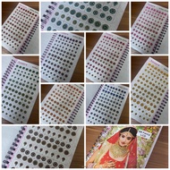 Bindi/ Pottu/ Sticker Pottu Booklet - Ananya Fancy Stone Border -960 bindi - New Sequence