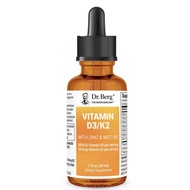 ✈️from USA Dr Berg Vitamin D3 & K2 with Zinc & MCT Oil - 1 fl oz