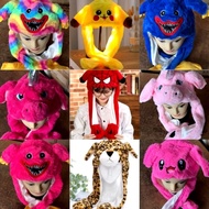 Unicorn Hat Moving Ear Cap Beanie Character Pokemon Pikachu Panda Spiderman Huggy Wuggy Poppy Missy