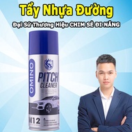 Bình Xịt Tẩy Nhựa Đường Vết Bẩn Cứng Đầu OMINO 450ml - Sáng Bóng Như Mới - Chính Hãng Omino