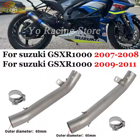 Slip On For Suzuki GSXR1000 GSXR 1000 K7 K8 K9 2007 - 2011 Motorcycle Exhaust Escape System Stainles