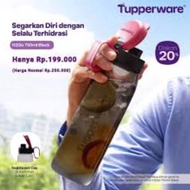 Tupperware H2Go Xtreme Bottle 750 ml Black Botol Minum Infused Water