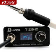 [COD] PkYeG T12-942 MINI OLED Digital soldering Station T12-907 Handle + T12-K TIP