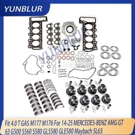 STD Rebuild Gasket Set Piston & Ring Bearing Kit Fit 4.0 T GAS M177 M176 For 14-24 MERCEDES-BENZ AMG