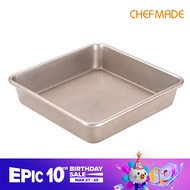 CHEFMADE Non-Stick Square Cake Pan Square Bakeware Loaf Pan Deep Dish Bakeware WK9040