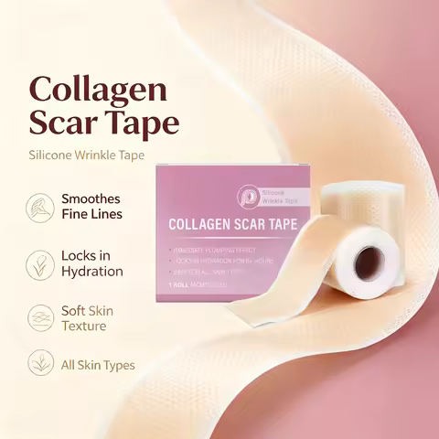 4cmx150cm Silicone Collagen Scar Tape for Fine Lines and Blemish Coverage Invisible Skin Not Clog Po