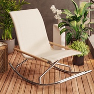 Rocking Chair Recliner Adult Living Room Balcony Leisure For Home Casual Lunch Break Bean Bag Sofa Outdoor Folding Chair