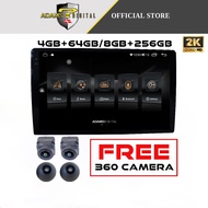 【Free 360 Camera】Adams Digital 2K 4+64GB 8+256GB Car Android Player 360 Camera System Q Series