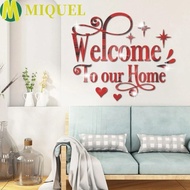 MIQUEL Acrylic Mirror Wall Sticker, Art Mural 3D English Alphabet Mirror Sticker, Simple Self-Adhesive DIY Letter Design 3D Letter Signs Decal Office