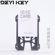 Outdoor Heavy-Duty Retractable Keychain Easy Clip Tactical ID Card Holder Badge Scroll Pure E-commer