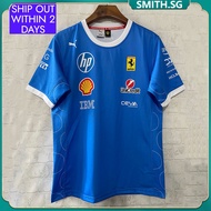 2025 Scuderia Ferrari F1 Team Blue Shirt