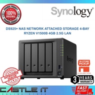 Synology DS925+ NAS Network Attached Storage 4-Bay Ryzen V1500B 4GB 2.5G LAN