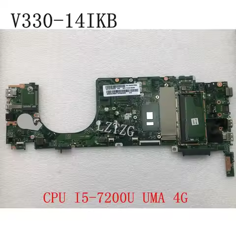 Used For Lenovo V330-14IKB Laptop Motherboard CPU I5-7200U UMA 4G FRU 5B20Q75554