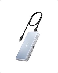 Anker 575 USB-C Hub (12-in-1, Dual HDMI, DP, Gray)