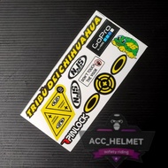 NJS HELMET VISOR STICKER / NJS VISOR STICKER | 1 set