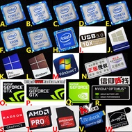 2025 Stickers Original Corey 7th Generation 7th Generation core i3 i5 i7 win10 Laptop CPU Label Stic