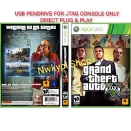 XBOX360 GAMES - GTA5 /GTA V PLUG & PLAY WITH USB (FOR JTAG CONSOLE)